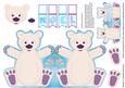 Bunting Christmas Polar Bear - Noel Card