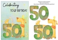 Printable Funny Dog 50th Birthday Card