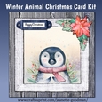 Printable Winter Penguin Christmas Card Kit