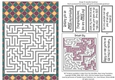 Fun Printable A5 Tribal Maze Puzzle Card Easy2