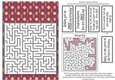 Fun Printable A5 Tribal Maze Puzzle Card Easy5