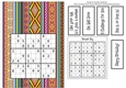 Fun Printable A5 Tribal Sudoku Puzzle Card Easy3