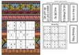 Fun Printable A5 Tribal Sudoku Puzzle Card Medium3