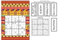 Fun Printable A5 Tribal Sudoku Puzzle Card Hard3