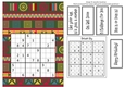 Fun Printable A5 Tribal Sudoku Puzzle Card Hard4