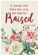 Floral Bible Verse Wall Art – Proverbs 31:30