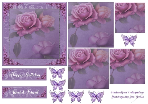 Roses and Butterflies Pyramage