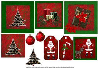 Selection of Xmas Toppers and Tags