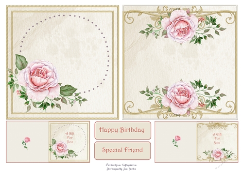 2 Floral Toppers