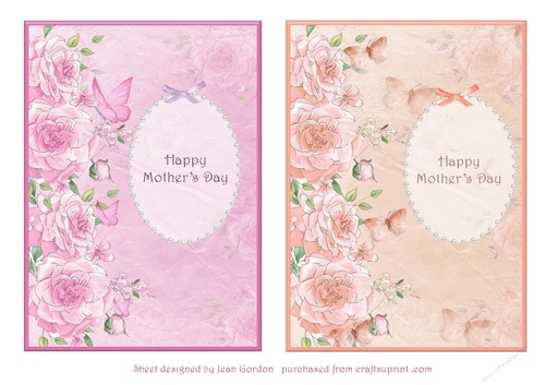 2 Floral Card Front Set 1