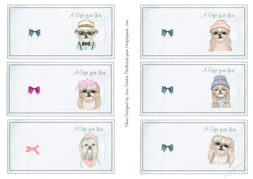 Cute Dogs Gift Tags