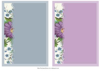 Fancy Edge Blank Card Fronts