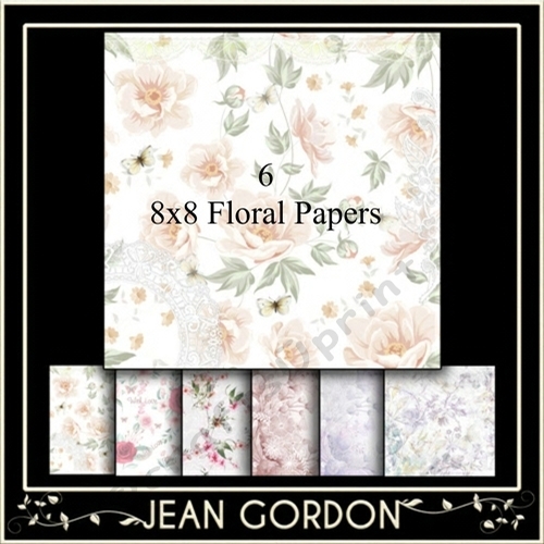8x8 Floral Papers Designer Resources