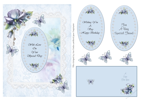 A5 Floral Card Front