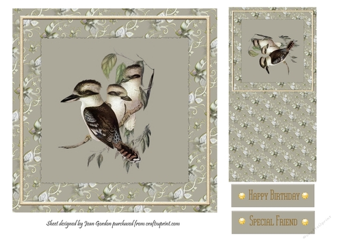 Little Birds Topper/card front