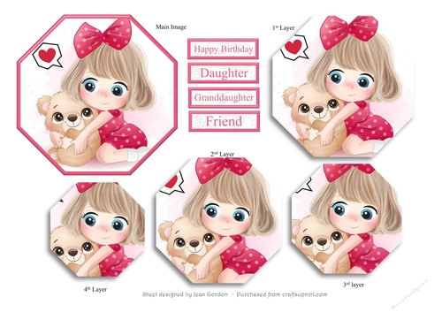 Little Girl With Teddy Pyramage