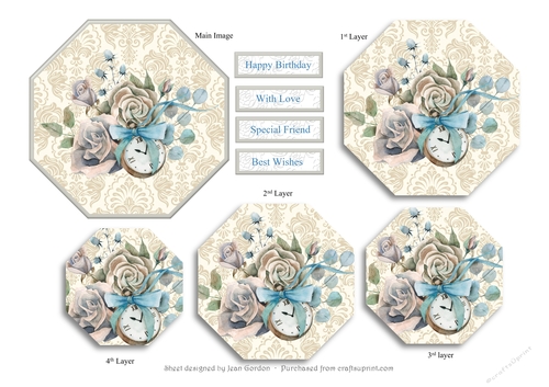 Octagonal Floral Pyramage