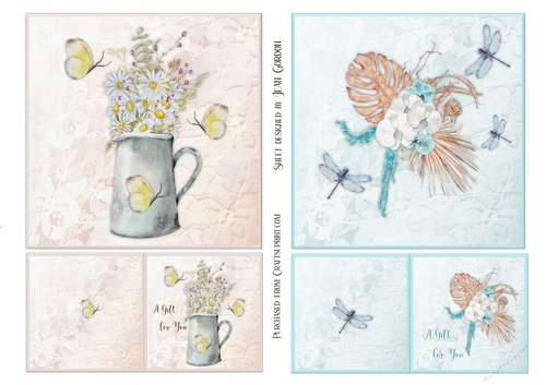2 Floral Toppers