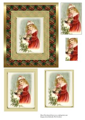 Vintage Girl Topper with Pyramage