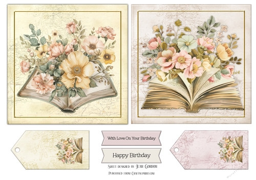 2 Floral Books Set 1