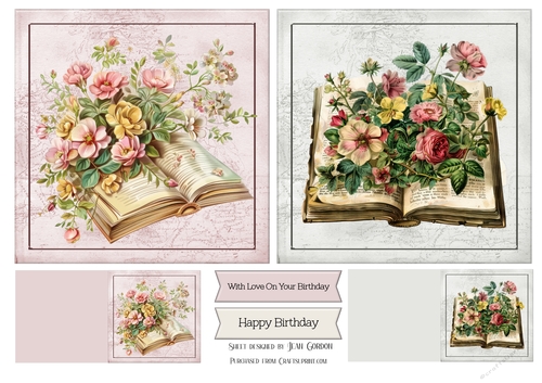 2 Floral Books Set 2