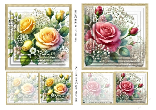 SHAPED FLORAL TOPPERS