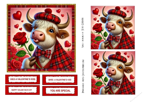 Valentine Highland Cow (Coo)