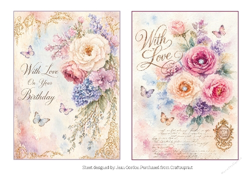 2 FLORAL TOPPERS