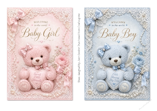 2 NEW BABY TOPPERS