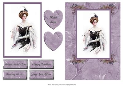 Elegant Lady Portrait Quick Card