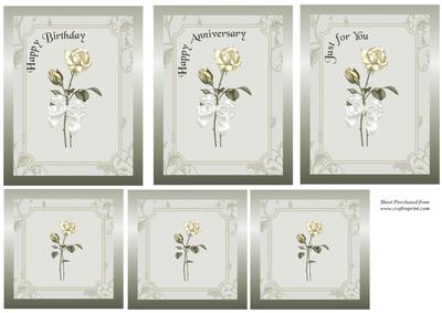 Yellow Rose Toppers
