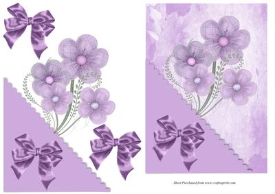 Lilac Floral Card Front