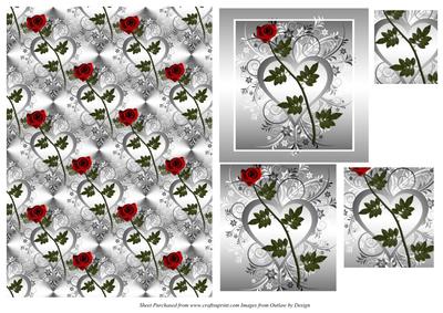 Hearts & Red Roses Pyramid