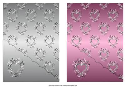 Floral Hearts Card Fronts 1
