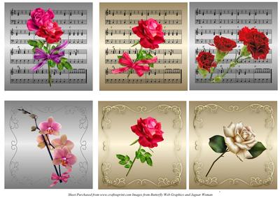 6 Floral Toppers