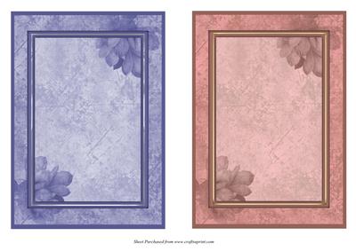 2 Floral Card Fronts