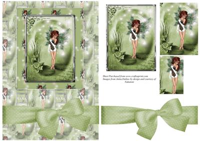 Green Fairy Card Front with Pyramage