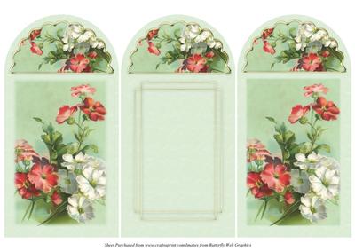 Floral Tri Fold Card