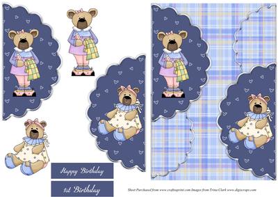 Little Bears Birthday Card