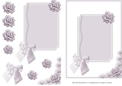 Flowers and Pearls Card Front