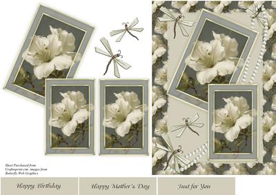 Flowers,pearls & Butterflies