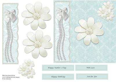 6 x 6 Floral Card Front