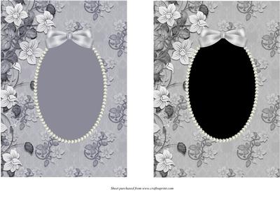Flowers and Pearls Card Fronts 2