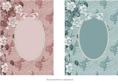 Flowers & Pearls Card Fronts 3