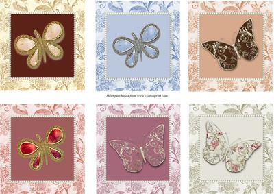 Butterflies & Pearls Toppers