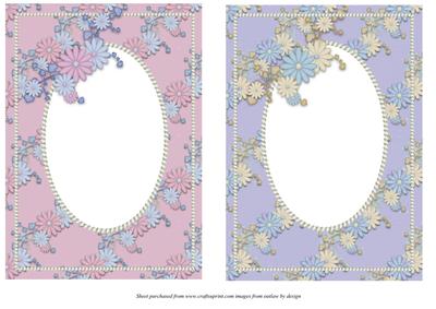 Flowers & Pearls Card Fronts
