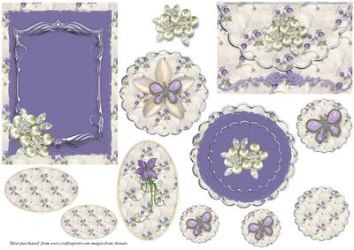 Shades of Lilac Floral Toppers