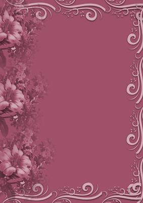 Flowers & Flourishes Backing Paper 4