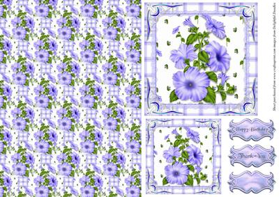 Floral Toppers & Backing Paper
