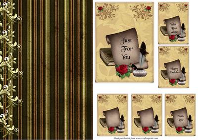 Vintage Toppers and Backing Paper